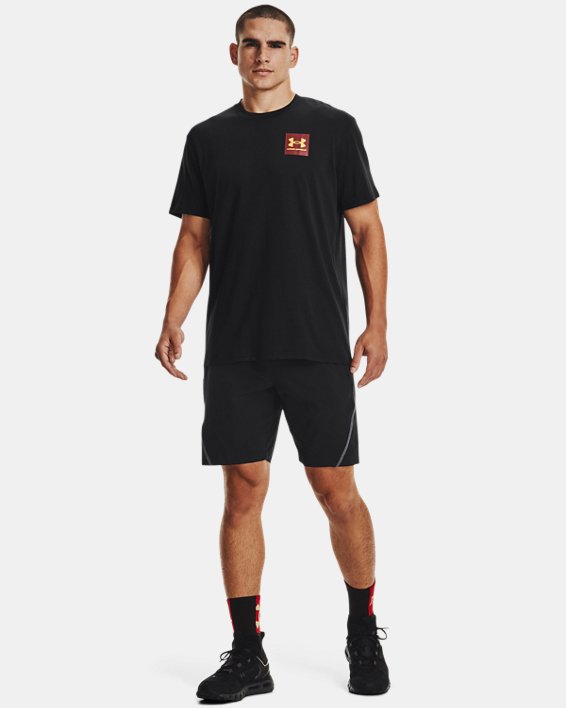 Men's UA Chinese New Year Heavyweight Short Sleeve in Black image number 2